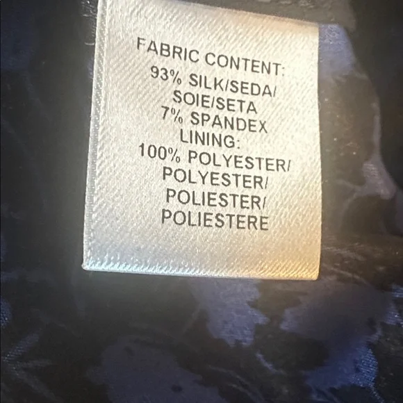 Derek Lam Navy Floral Silk Blazer - Picture 7 of 8